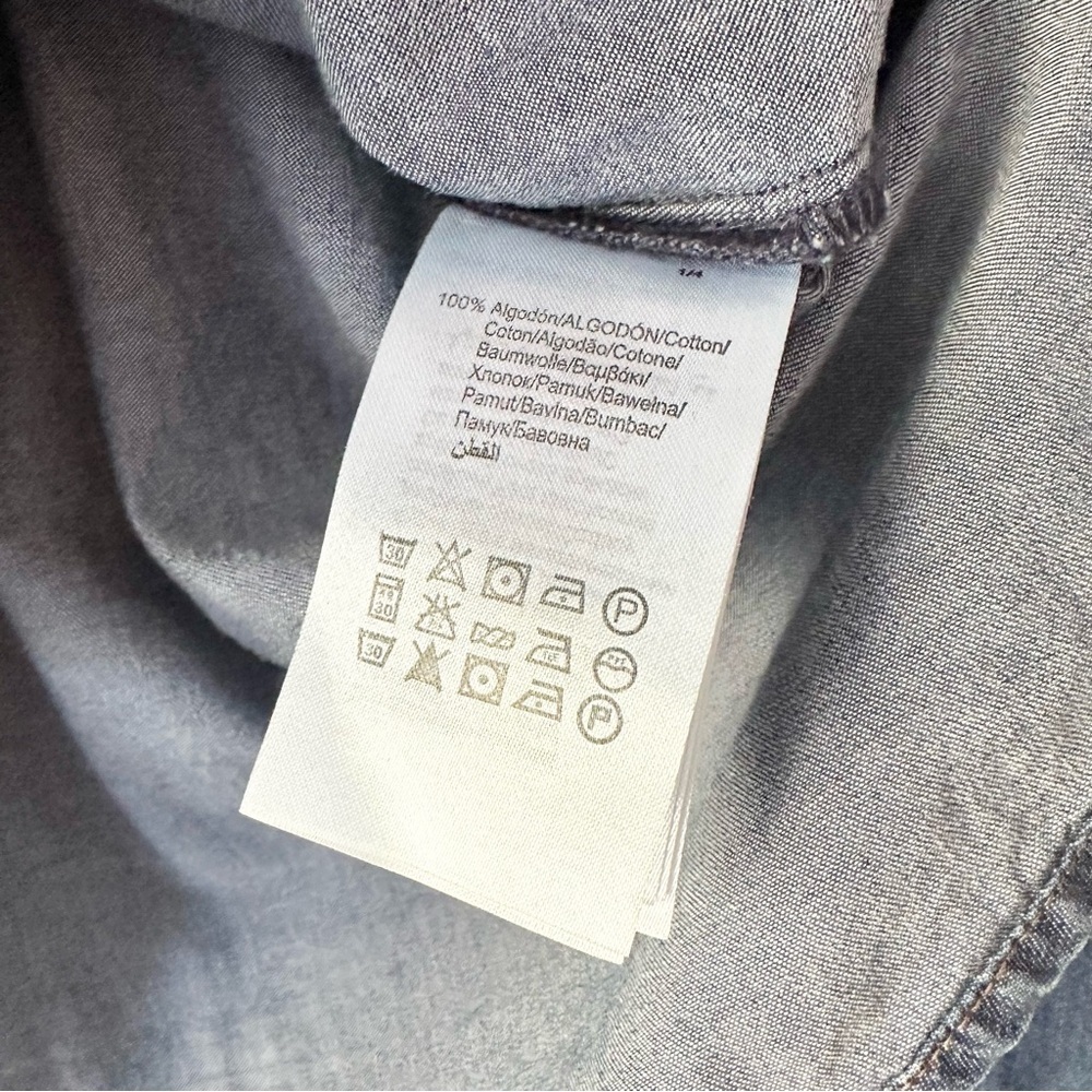 Mayoral Long Sleeve Denim Button Down Shirt - Picture 5 of 9